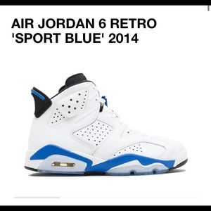 Air Jordan 6 retro sport blue 2014
